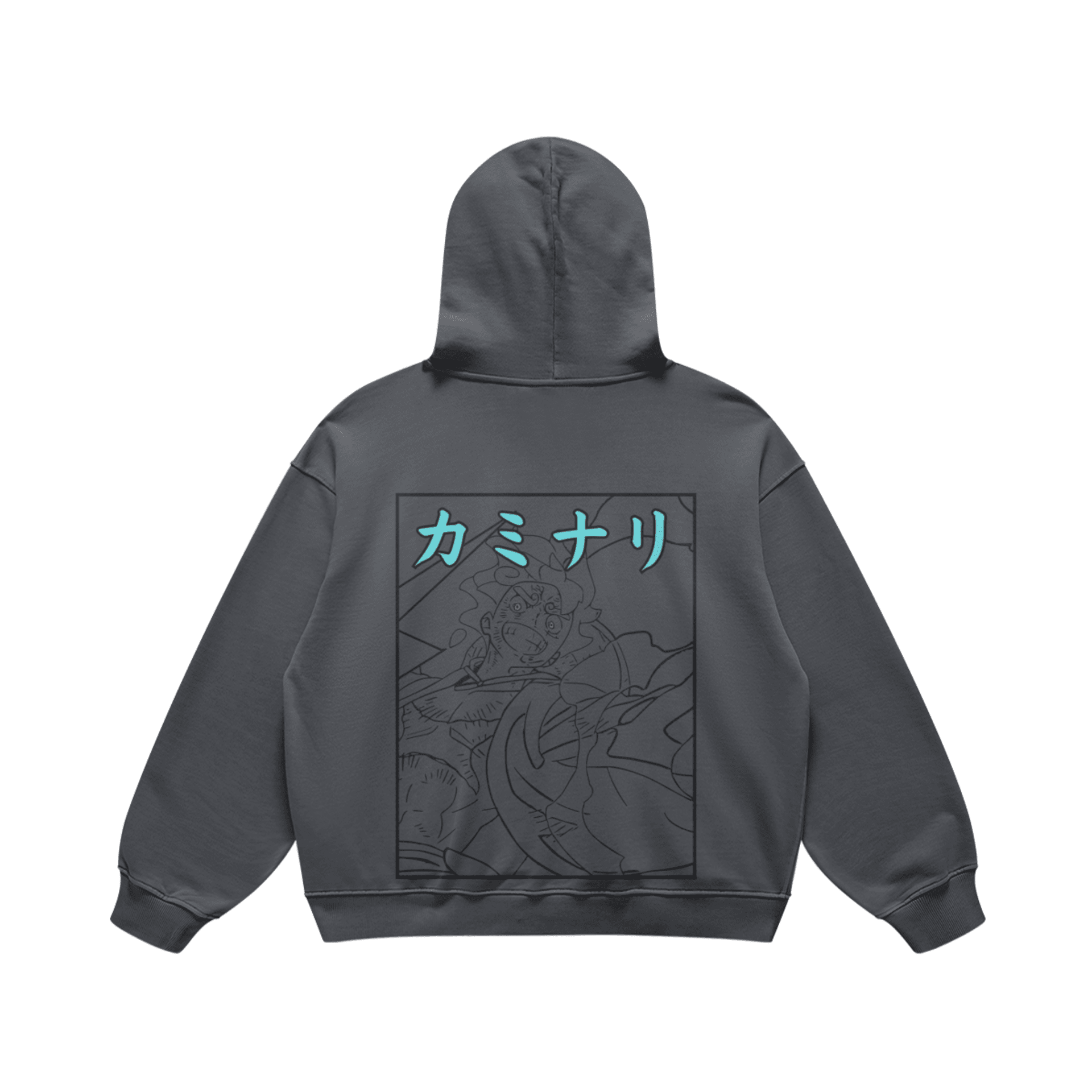 "Kaminari Explicit" Unisex Heavyweight Oversized Hoodie Estàndar - 15